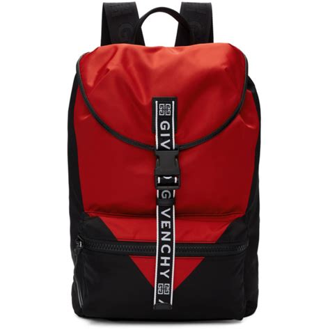 givenchy backpack black and red